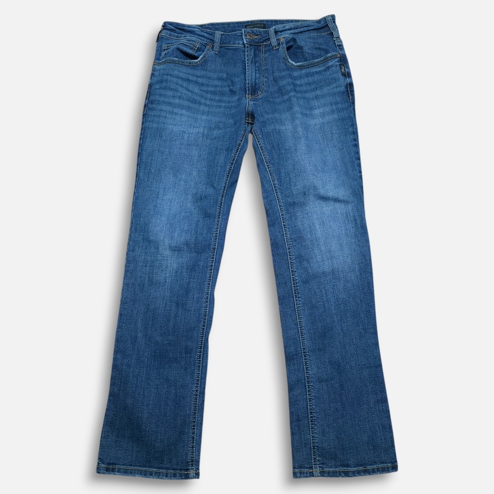 Silver Jeans Co. Mens Size 32 x 29 Allan Stretch Medium‎ Wash Denim Pants